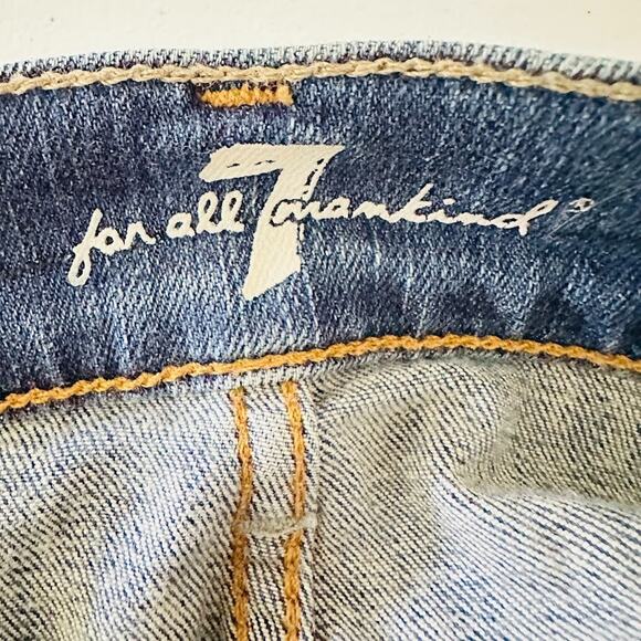 7 For All Mankind Jeans Mens Size 32 Blue Austyn Relaxed Straight Denim Stretch - Picture 5 of 10